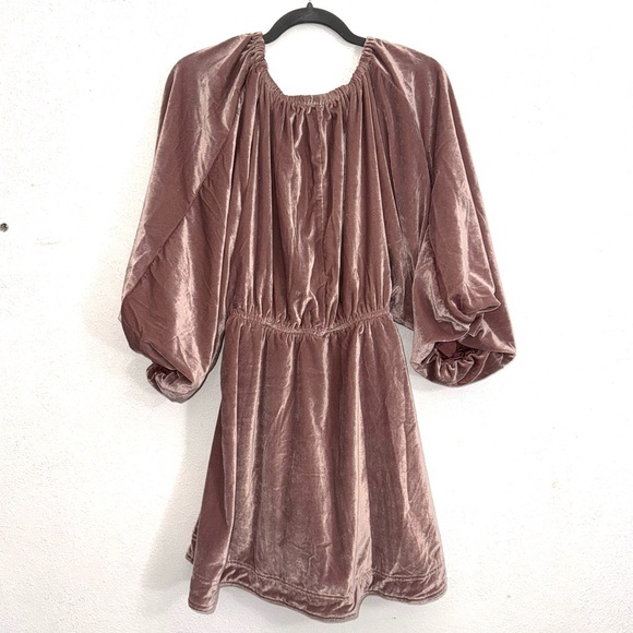 NEW FREE PEOPLE Portia Velvet Mini In Winter Bloom Size Medium - Picture 12 of 12